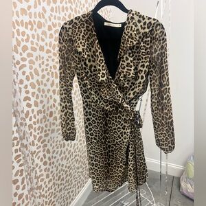 Ellison Leopard Wrap Dress